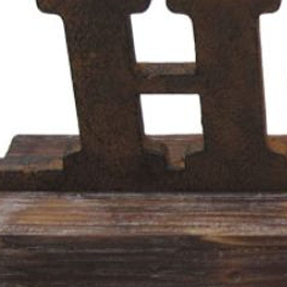 6" X 23" X 3" Brown Wood Decor Clock - Homeroots - Flyclothing LLC