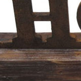 6" X 23" X 3" Brown Wood Decor Clock - Homeroots - Flyclothing LLC