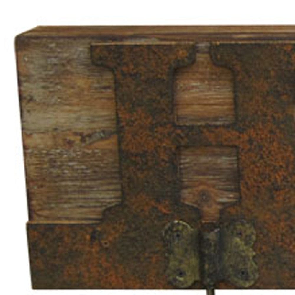 20" X 23" X 5" Brown Wooden Plaque - Homeroots - Flyclothing LLC