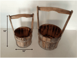10 X 10" Brown, Wood Garden Planter - 2 Piece - Homeroots - Flyclothing LLC