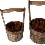 10 X 10" Brown, Wood Garden Planter - 2 Piece - Homeroots - Flyclothing LLC