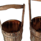 10 X 10" Brown, Wood Garden Planter - 2 Piece - Homeroots