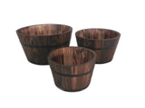 1" X 10" X 1" Brown, Wood Garden Planter - 3 Piece - Homeroots