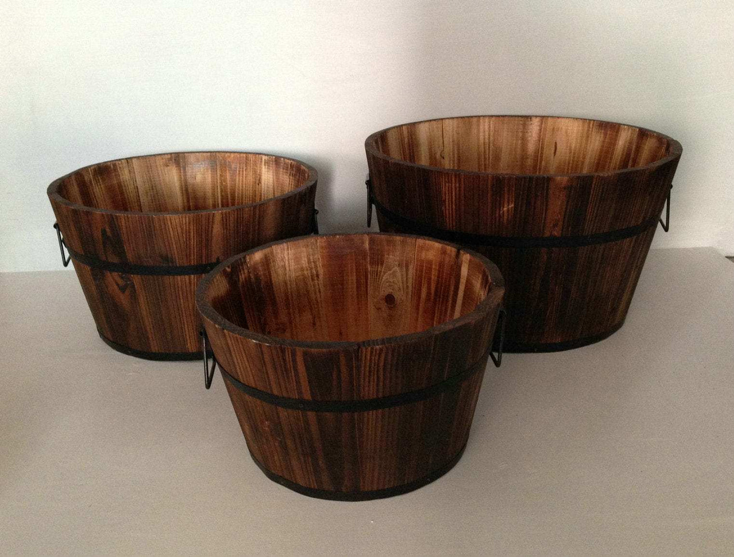 1 X 15 X 1 Brown Wood Garden Planter 3 Piece - Homeroots - Flyclothing LLC