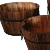 1 X 15 X 1 Brown Wood Garden Planter  3 Piece - Homeroots