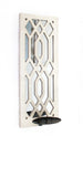 17.25 X 5.25 X 6.25 White Wooden Cross - Candle Holder Sconce - Homeroots
