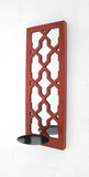 17 X 5 X 6 Red  Mirrored - Candle Holder Sconce - Homeroots