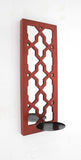 17 X 5 X 6 Red  Mirrored - Candle Holder Sconce - Homeroots
