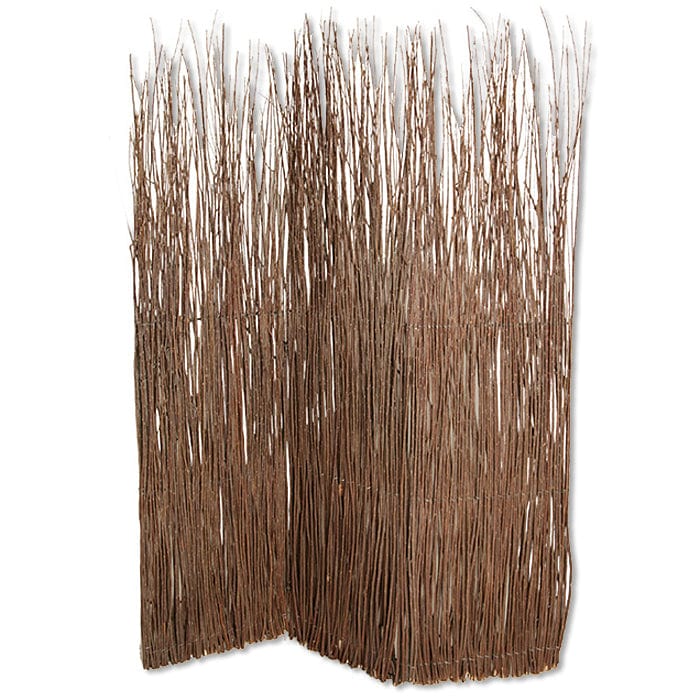 63" X 84" Brown Willow Adirondack Screen - Homeroots - Flyclothing LLC