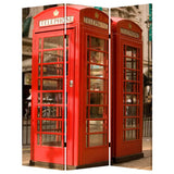 48" X 72" Multi Color Wood Canvas London Screen - Homeroots - Flyclothing LLC