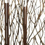 70" Brown Wood Branches Folding Three Panel Screen Room Divider - Homeroots - Flyclothing LLC