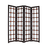 84" X 84" Brown Woood  Screen - Homeroots