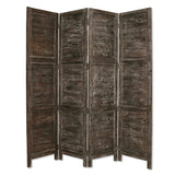76" X 84" Black Wood Screen - Homeroots - Flyclothing LLC