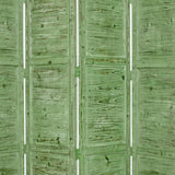 84" Green Rustic Wood Folding Four Panel Screen Room Divider - Homeroots - Flyclothing LLC