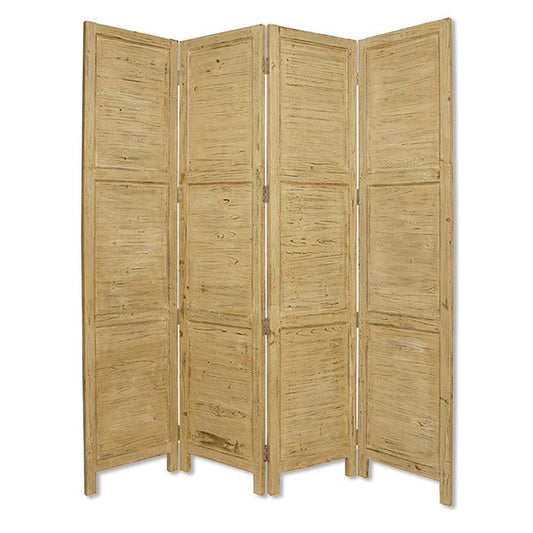76" X 84" Yellow Wood Screen - Homeroots