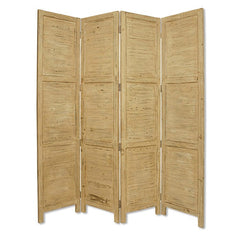 76" X 84" Yellow Wood Screen - Homeroots