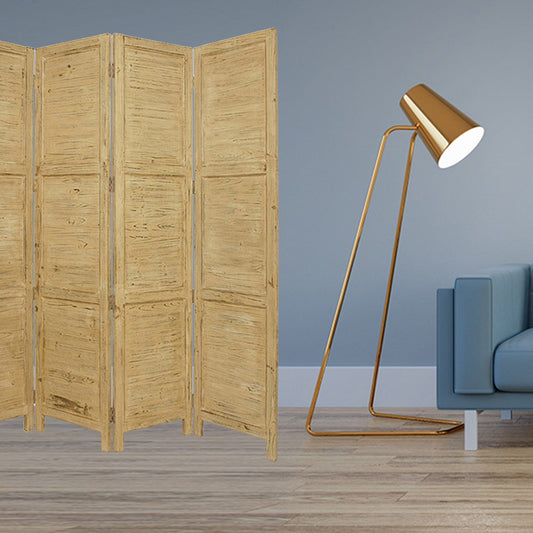 76" X 84" Yellow Wood Screen - Homeroots