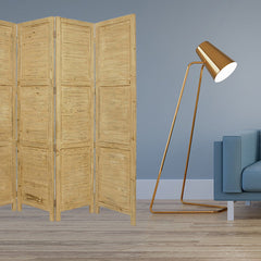 76" X 84" Yellow Wood Screen - Homeroots