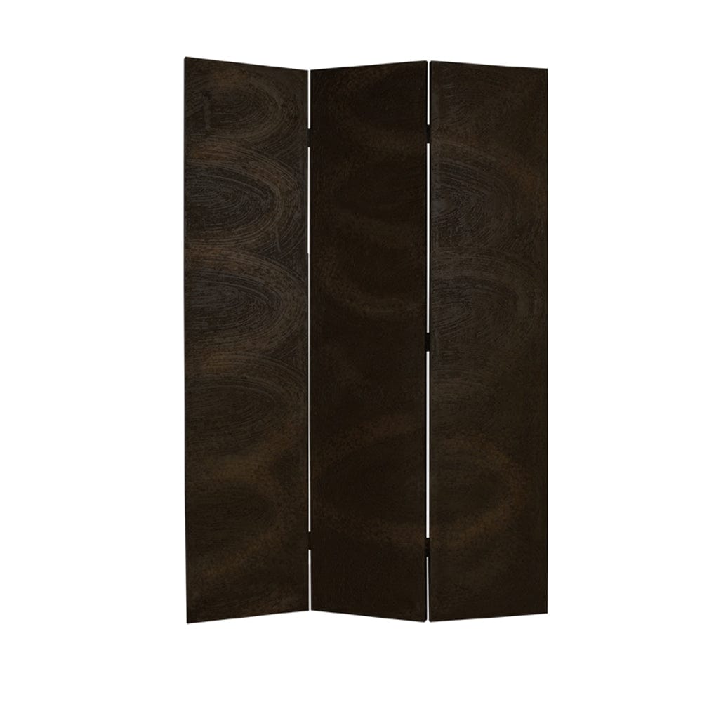 48" X 72" Black Wood Canvas Screen - Homeroots - Flyclothing LLC
