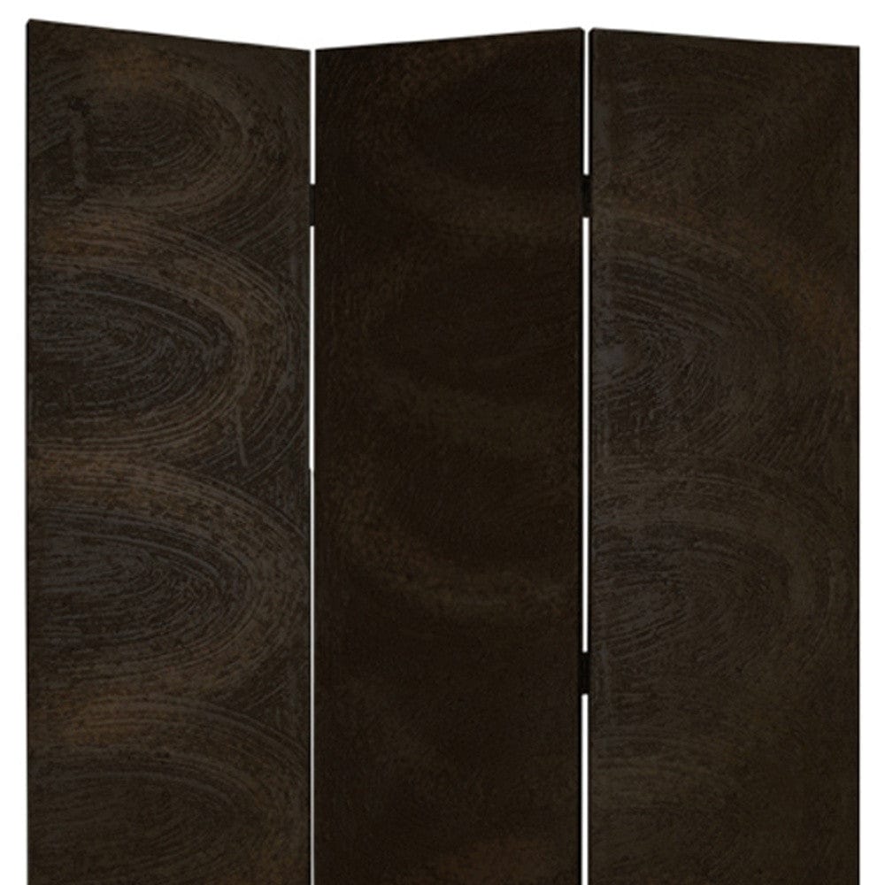 48" X 72" Black Wood Canvas Screen - Homeroots - Flyclothing LLC