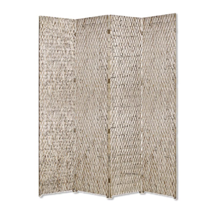 84" X 84" Silver Wood Screen - Homeroots - Flyclothing LLC