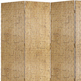 84" X 84" Gold Wood Screen - Homeroots - Flyclothing LLC