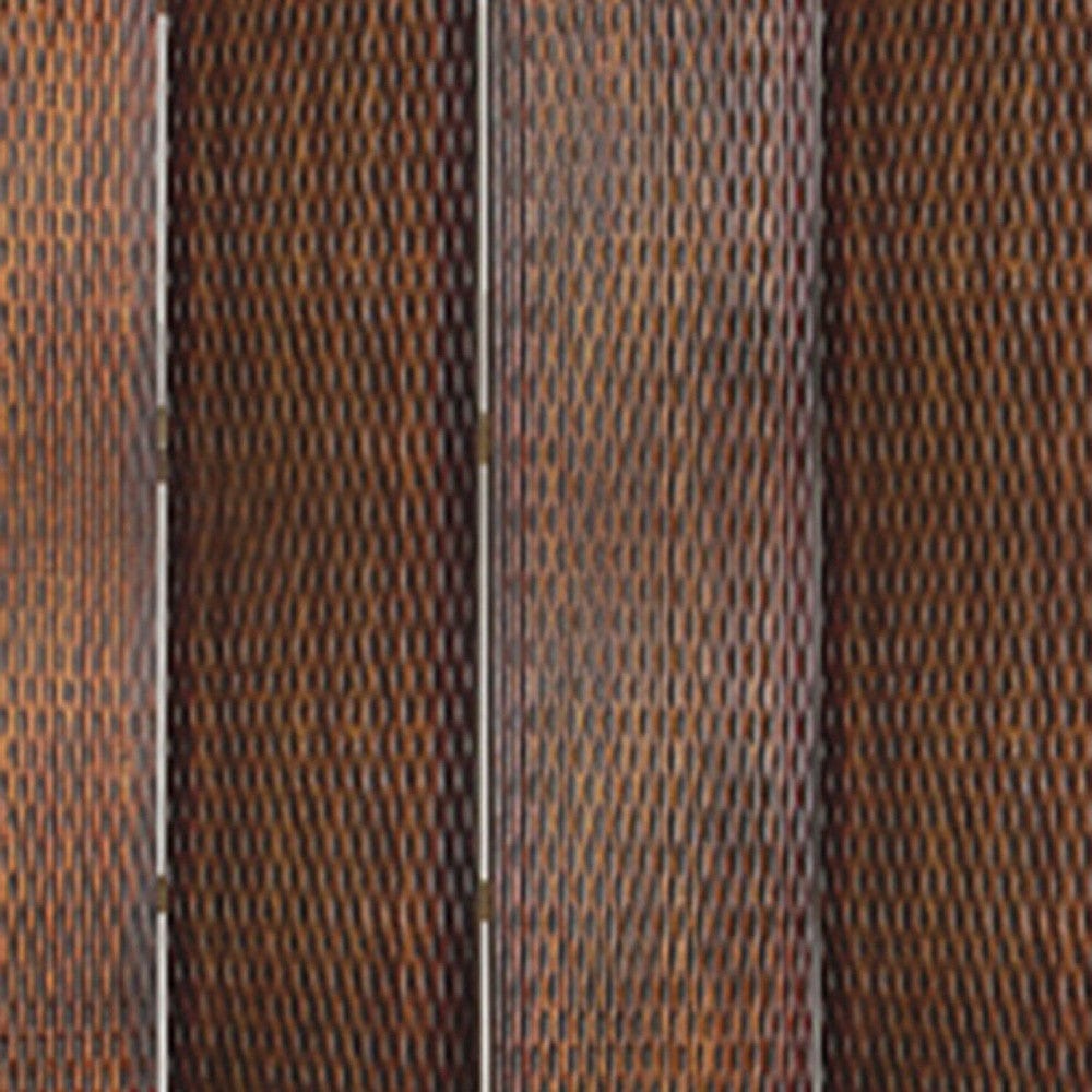 84" X 84" Brown Wood  Screen - Homeroots