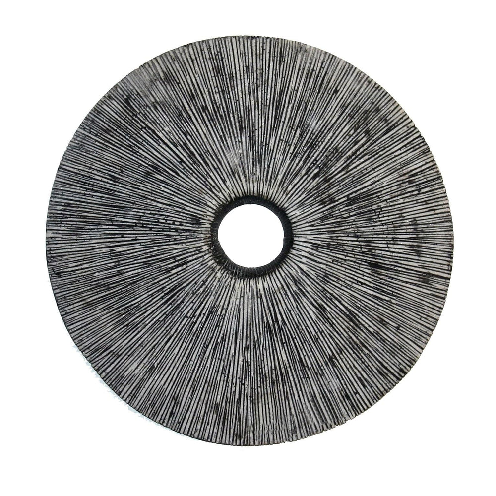 30" X 30" Contemporary Grey Round Rib Wall Art - Homeroots - Flyclothing LLC