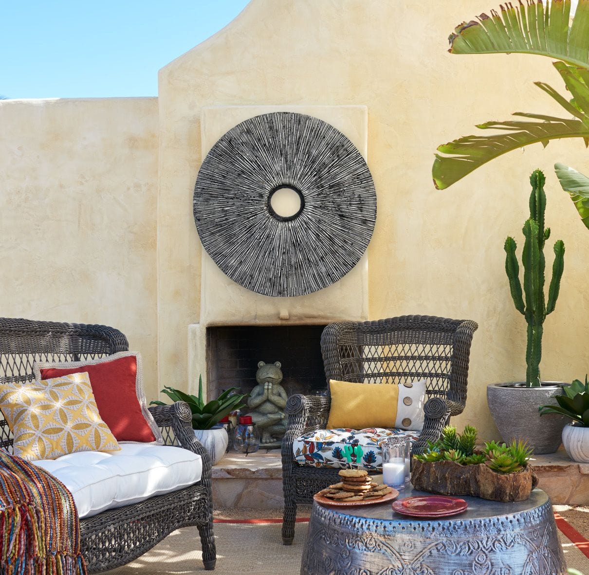 30" X 30" Contemporary Grey Round Rib Wall Art - Homeroots - Flyclothing LLC