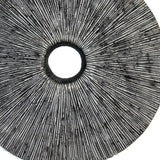 30" X 30" Contemporary Grey Round Rib Wall Art - Homeroots - Flyclothing LLC