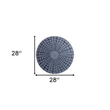 28" X 28" Gray Sandstone Round Wall Decor - Homeroots - Flyclothing LLC