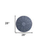 28" X 28" Gray Sandstone Round Wall Decor - Homeroots - Flyclothing LLC