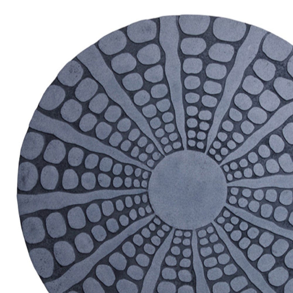 28" X 28" Gray Sandstone Round Wall Decor - Homeroots - Flyclothing LLC