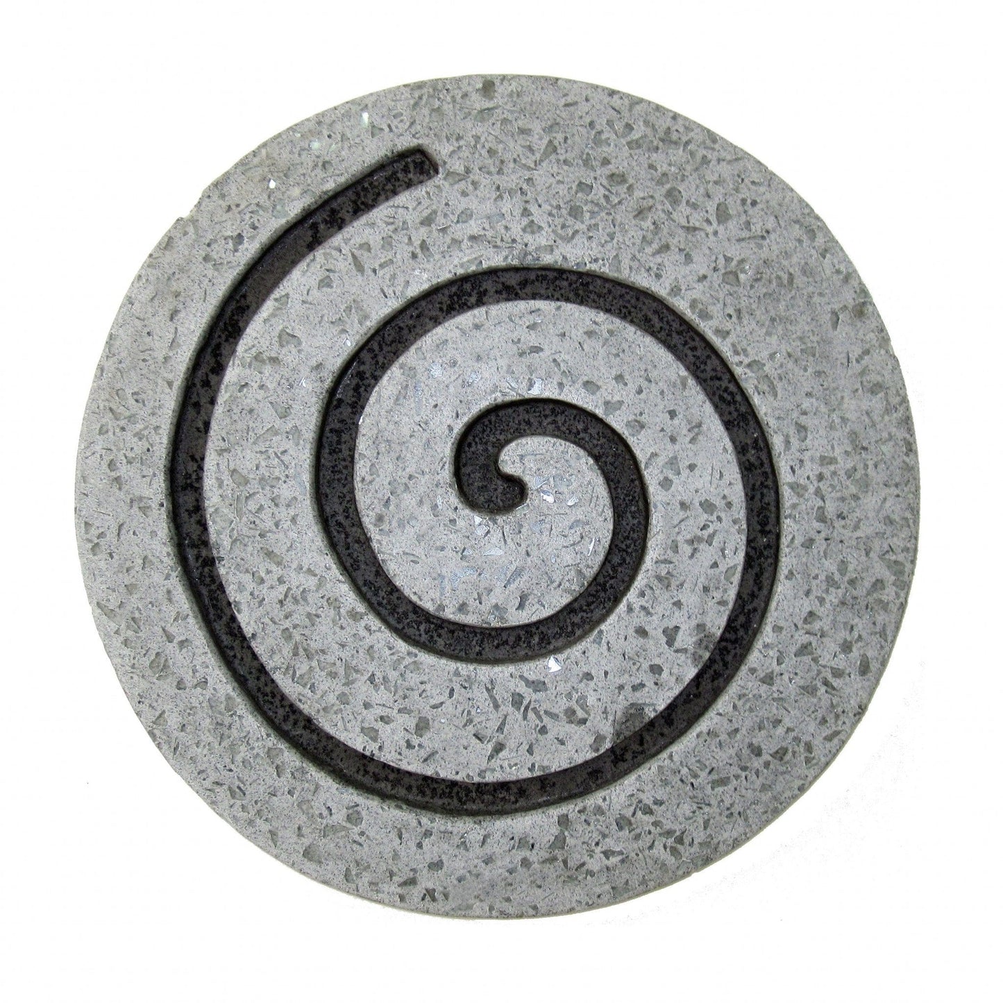 19" X 19" X 2" Gray Round Modern Spiral Wall Art - Homeroots - Flyclothing LLC
