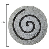 19" X 19" X 2" Gray Round Modern Spiral Wall Art - Homeroots - Flyclothing LLC