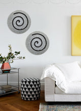 19" X 19" X 2" Gray Round Modern Spiral Wall Art - Homeroots - Flyclothing LLC