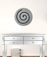 19" X 19" X 2" Gray Round Modern Spiral Wall Art - Homeroots - Flyclothing LLC