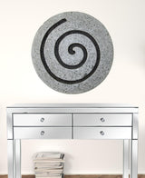 28" X 28" X 2" Gray Round Modern Spiral Wall Art - Homeroots - Flyclothing LLC