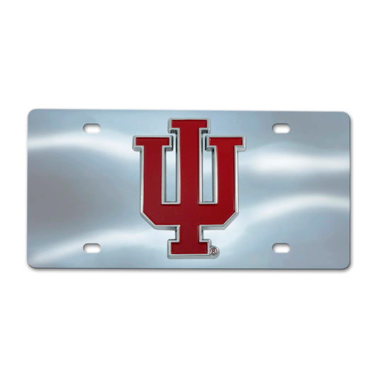Indiana Hooisers 3D Stainless Steel License Plate - Indiana