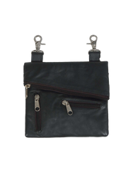 Unik International Cowhide Leather 7.5" x 6.5" Clip on Bag