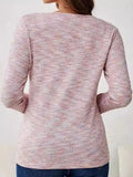 V-Neck Long Sleeve T-Shirt - Trendsi