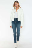 Snobbish Snap Down Long Sleeve PU Leather Jacket - Trendsi - Flyclothing LLC