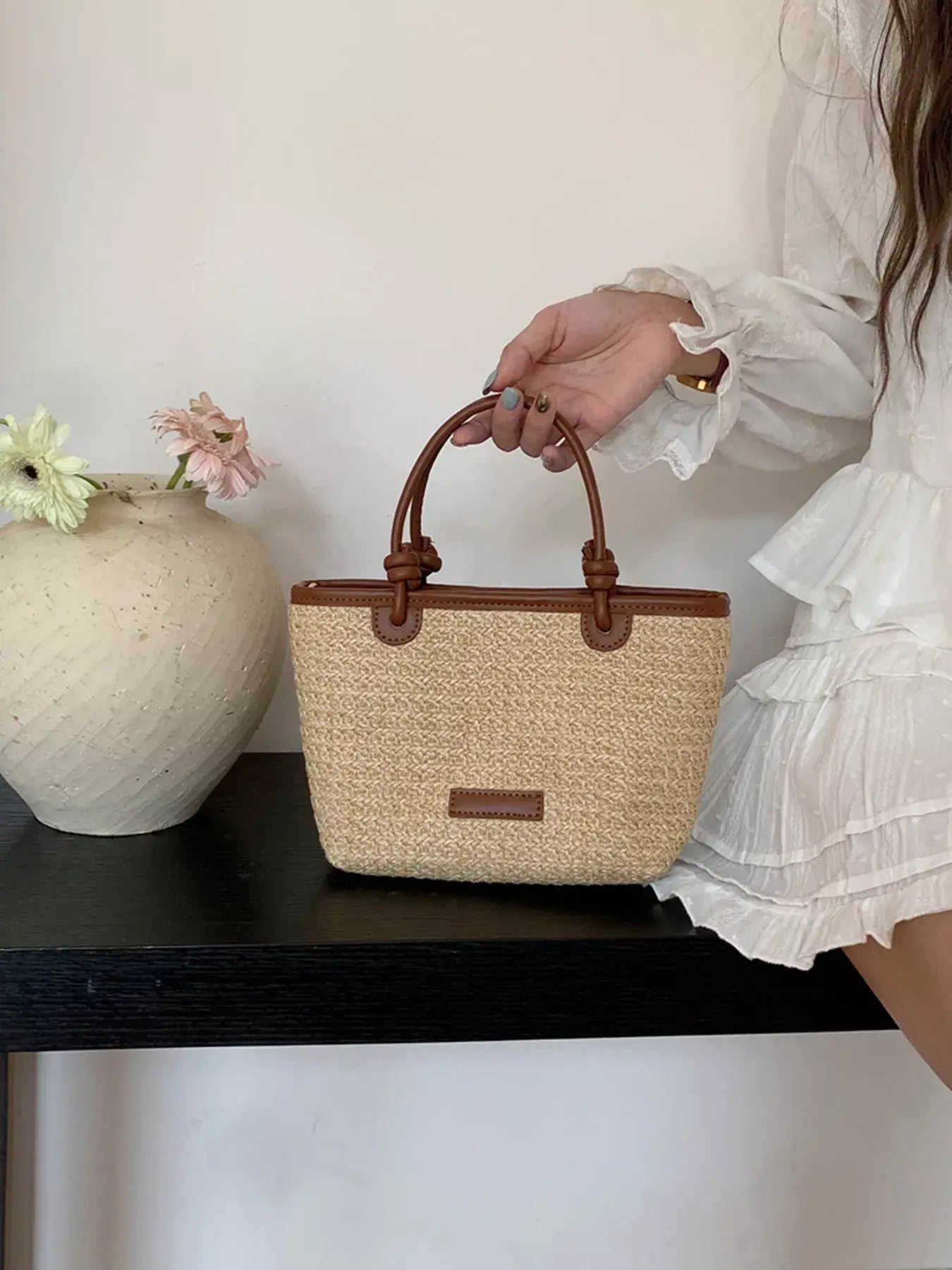 Straw Woven Crossbody Bag - Trendsi - Flyclothing LLC