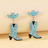 Cowboy Boot Dangle Earrings - Trendsi - Flyclothing LLC