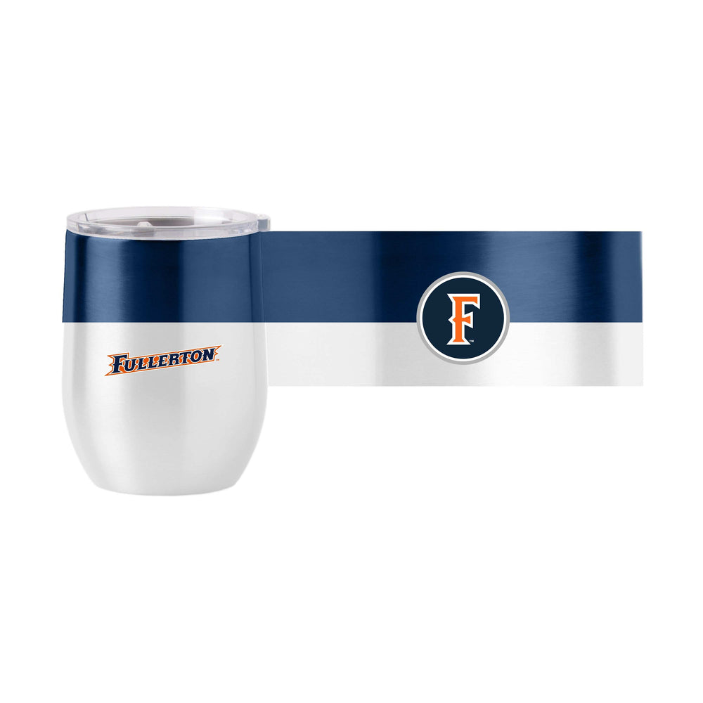 Cal State Fullerton 16oz Colorblock Stainless Curved Beverage - Logo Brands - Flyclothing LLC