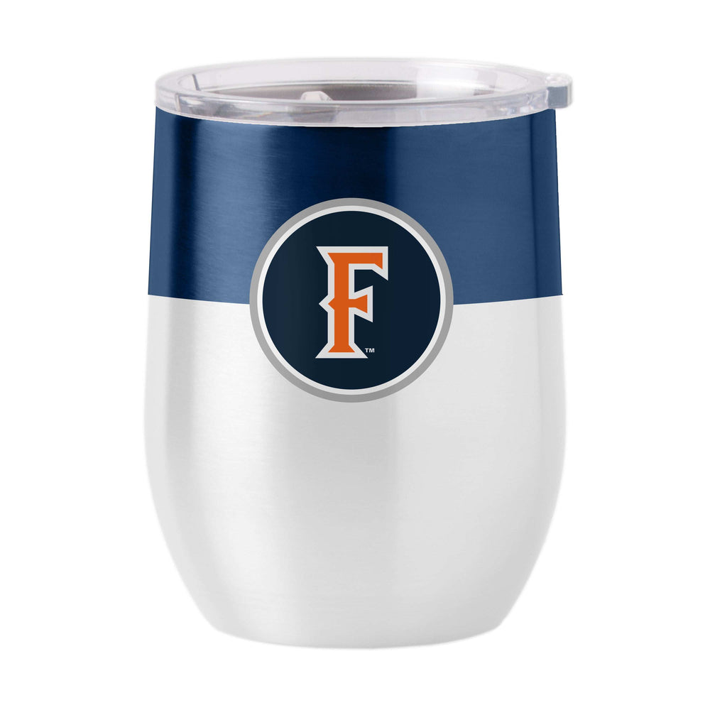 Cal State Fullerton 16oz Colorblock Stainless Curved Beverage - Logo Brands - Flyclothing LLC