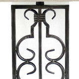 5.5 X 9.25 X 28.75 Gray Industrial With Stacked Metal Pedestal - Table Lamp - Homeroots - Flyclothing LLC