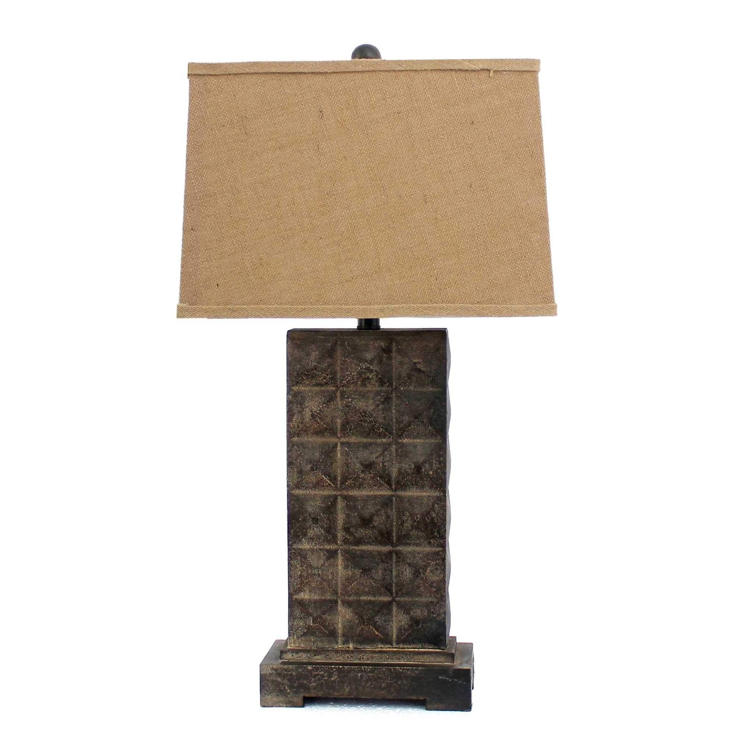 4.75 X 9.5 X 29.5 Brown Vintage With Metal Pedestal - Table Lamp - Homeroots - Flyclothing LLC