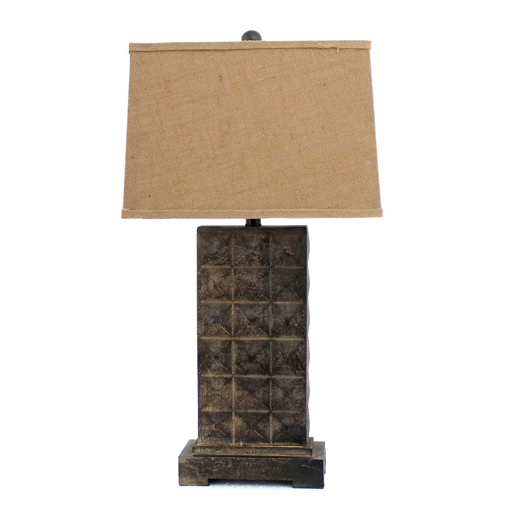 4.75 X 9.5 X 29.5 Brown Vintage With Metal Pedestal - Table Lamp - Homeroots - Flyclothing LLC
