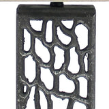 5 X 8 X 28.75 Silver Metal With Multi Mini Grotto Pattern - Table Lamp - Homeroots - Flyclothing LLC